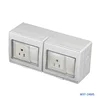 American Type Wall Mounted IP55 Electrical 2Gang Switch 2Gang Socket