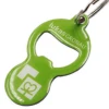 Custom shopping cart solver remover bottle opener chip keychain backside engraving with black ink