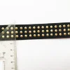 Factory Wholesale 2.5cm width black strap with gold dome stone Elastic Shoe strap Accessories