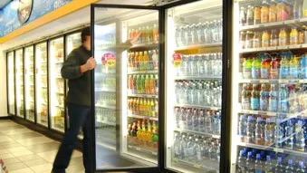 Glass door for Walk in cooler /cold room glass door/Display showcase glass door