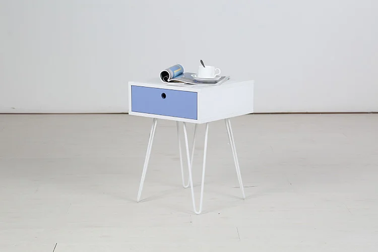 Hot sale vintage antique design custom home bedroom wood mdf beside night stand end tea coffee side table for bed\t