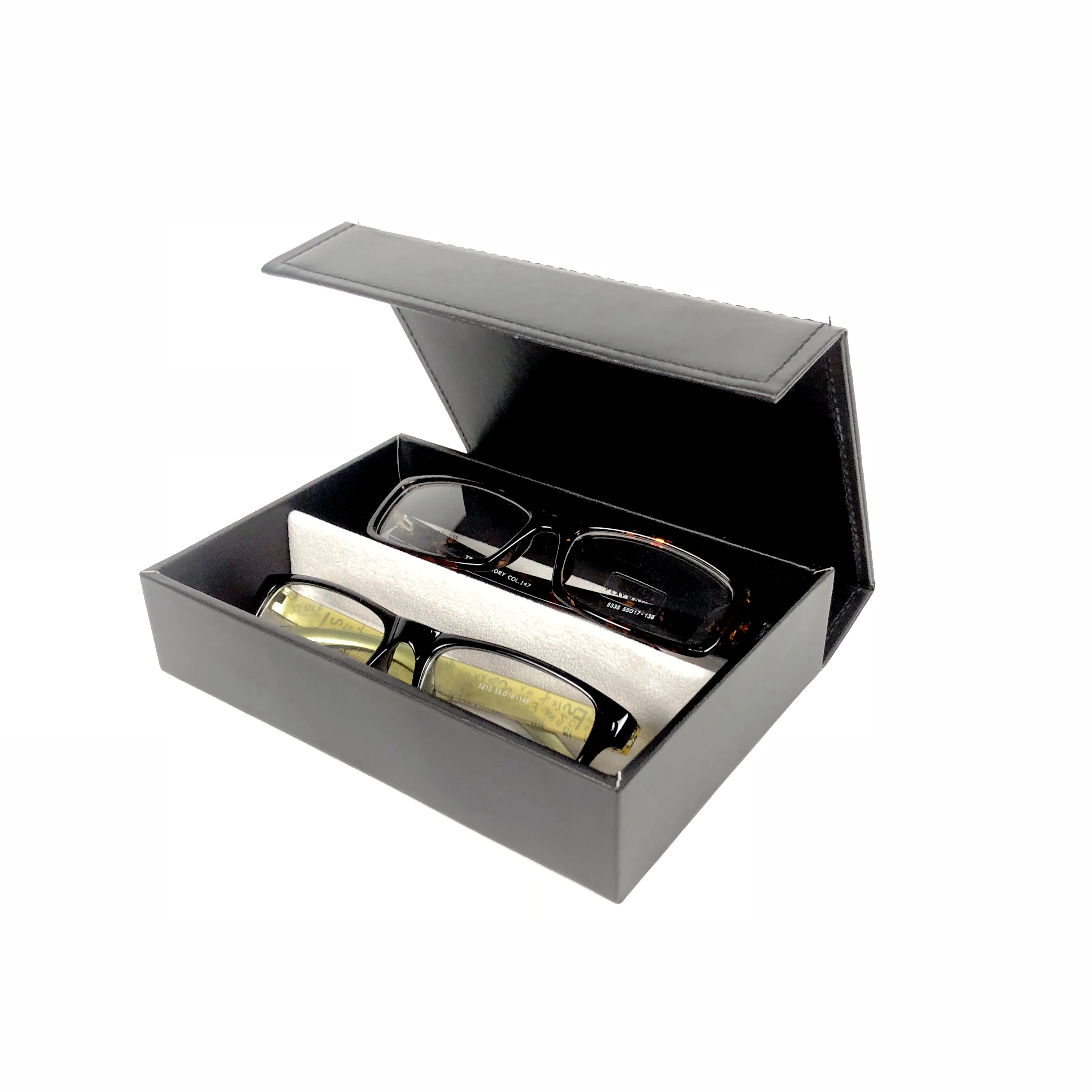 Pu Optical Box Storage 2pcs Frame Eeyeglasses Custom Eyewear Trays Buy Eyewear Trays,Eyewear