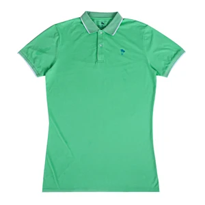 2018 short sleeve green women cotton fabric polo shirt 2018 short sleeve green women cotton fabric polo shirt