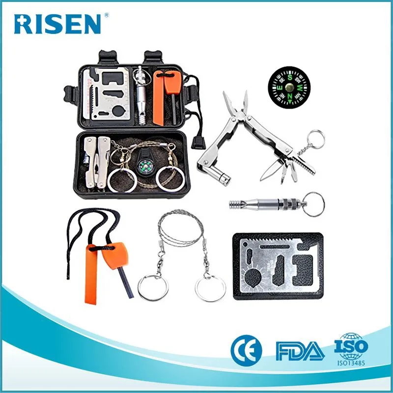 Wholesale Basic Jungle Survival Accessories Gear Kit For Camping Hiking