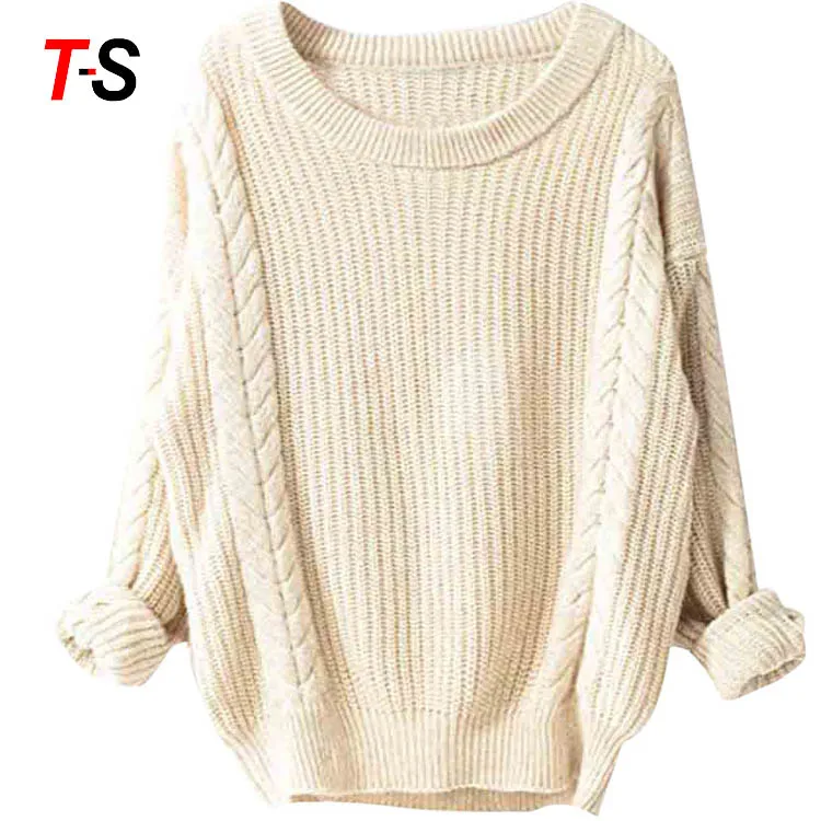 Women's Cashmere Oversized Loose Knitted Crew Neck Long Sleeve Winter Warm  Wool Pullover Long Sweater Dresses Tops - Buy Solid Color Splice Sweater,Crew  Neck Long Sleeve Sweater,Women's Cashmere Oversized Shirt Product on