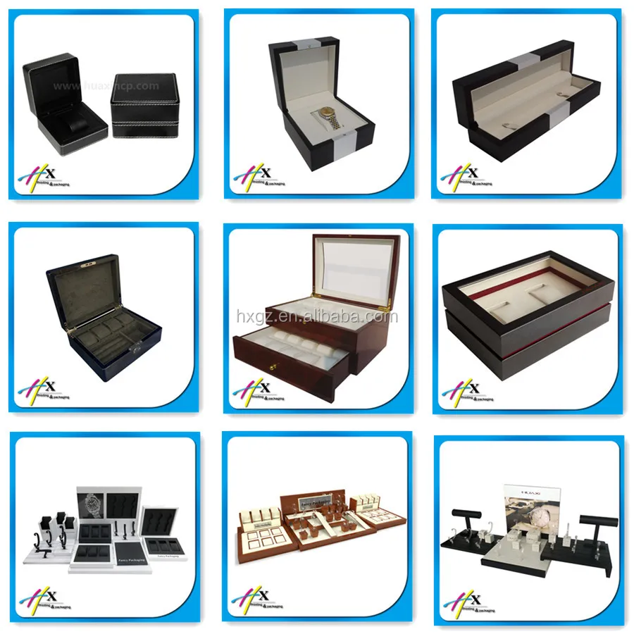 wooden watch box and display