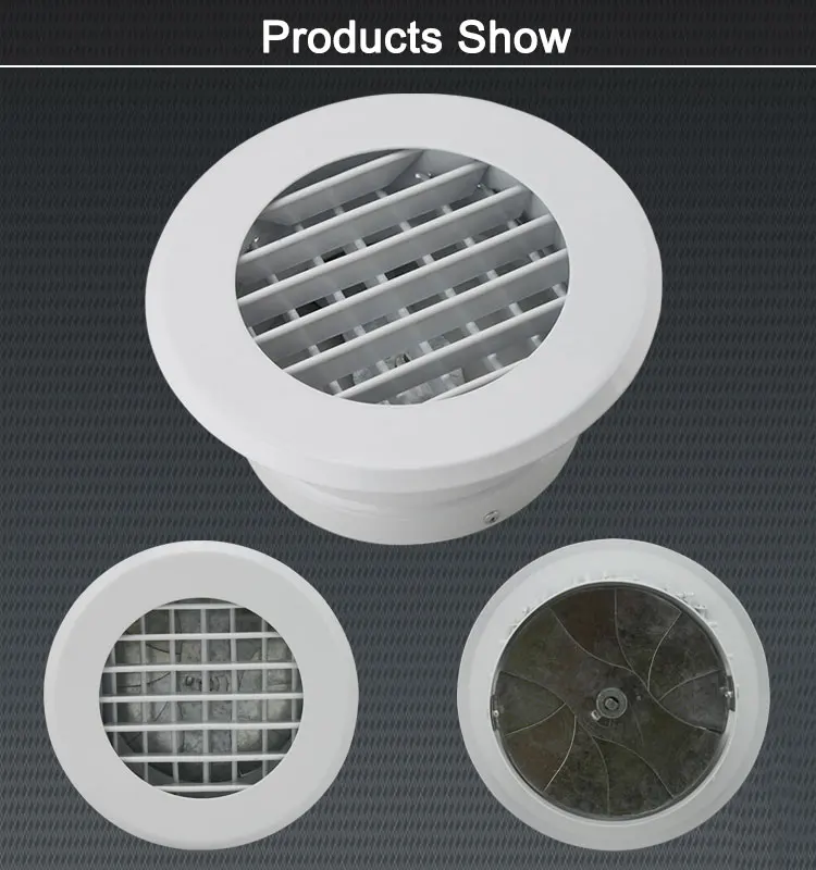 Hvac System Air Conditioner Aluminum Round Ceiling Diffuser Parts With