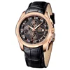 Rose gold caseblack dial big face stainless steel custom logo stainless Chronograph classic watch