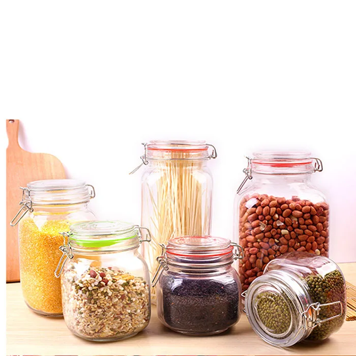 Large Size Well Sealed Glass Jar With Locking Lid Buy Large Size