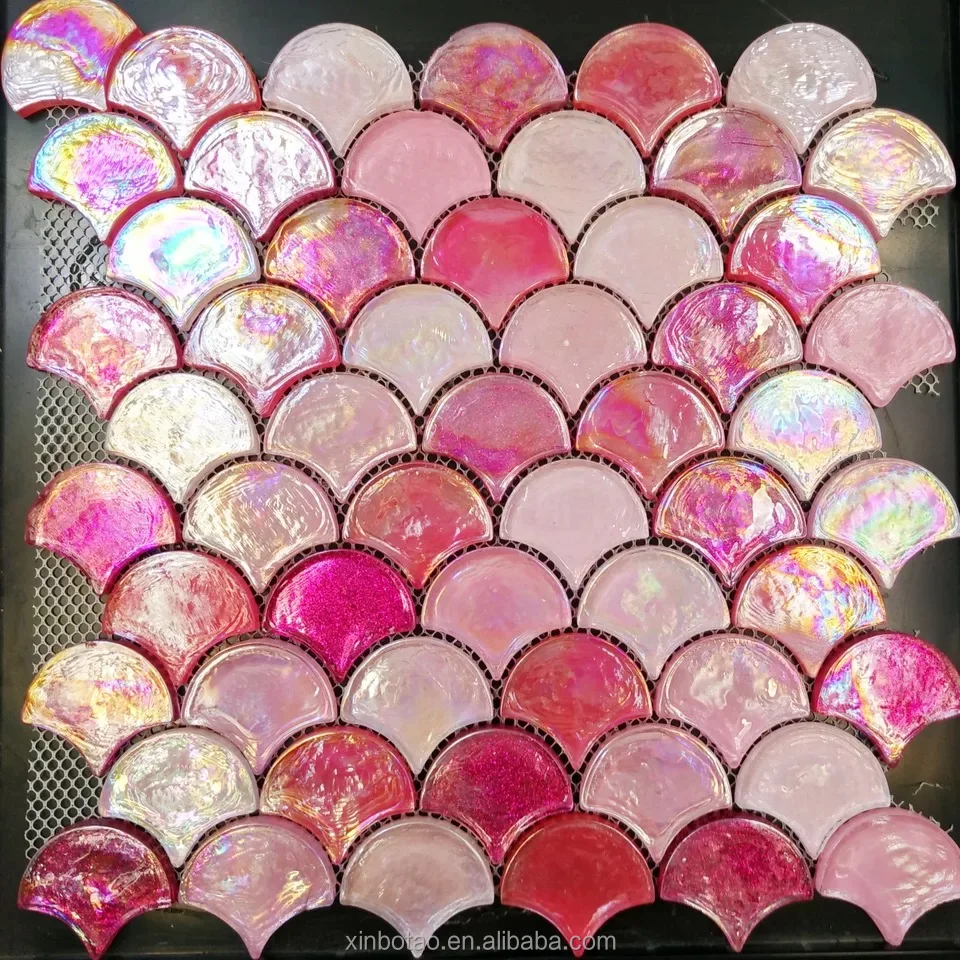 China Pink Gl Mosaic Tiles China Pink Gl Mosaic Tiles Manufacturers And Suppliers On Alibaba