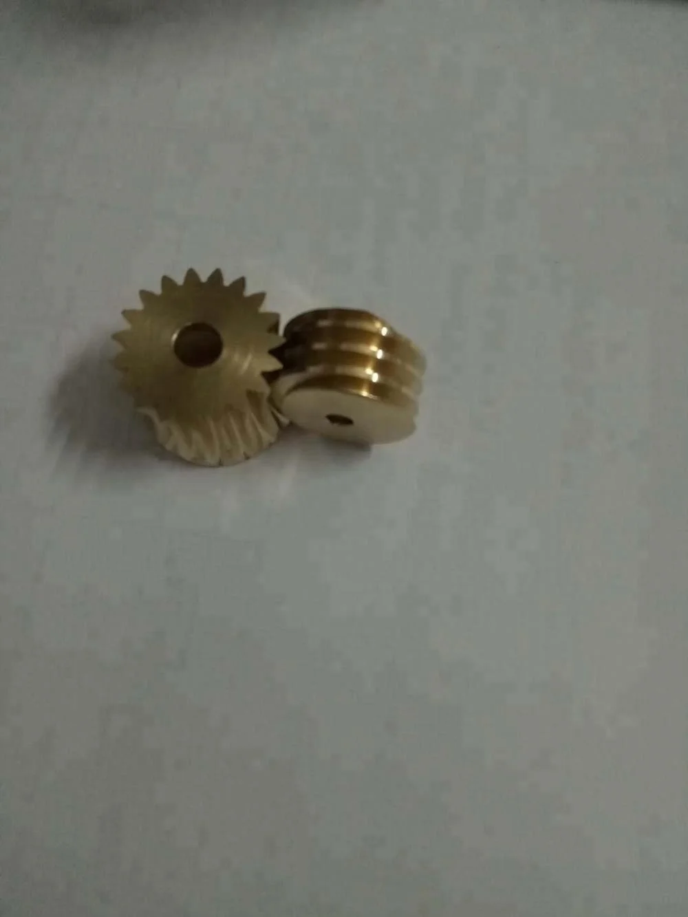 M0.2,M0.3,M0.5 Micro Small Brass Helical Worm And Worm Gear For Gear