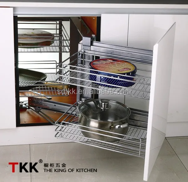 Tkk Cabinet Magic Corner Kitchen Ings Storage Basket Tkk Cabinet Magic Corner Kitchen Ings Storage Basket Soft Stop Pull Out Wire Iron Or Stainless Steel View