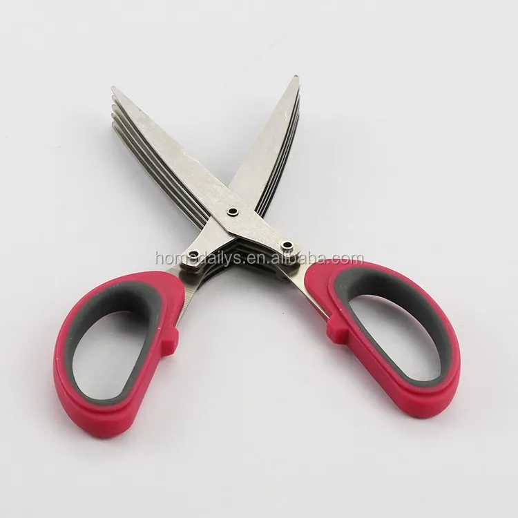 Best Quality Kitchen 5 Multiblades Herb Scissor With Easy Cleaning