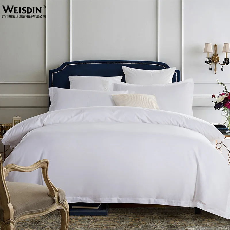 Wholesale 300t Luxury King Size White Duvet Cover Sets Cotton