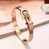 High Quality New Design Belt Shape Stainless Steel Bracelet Bangles For Women