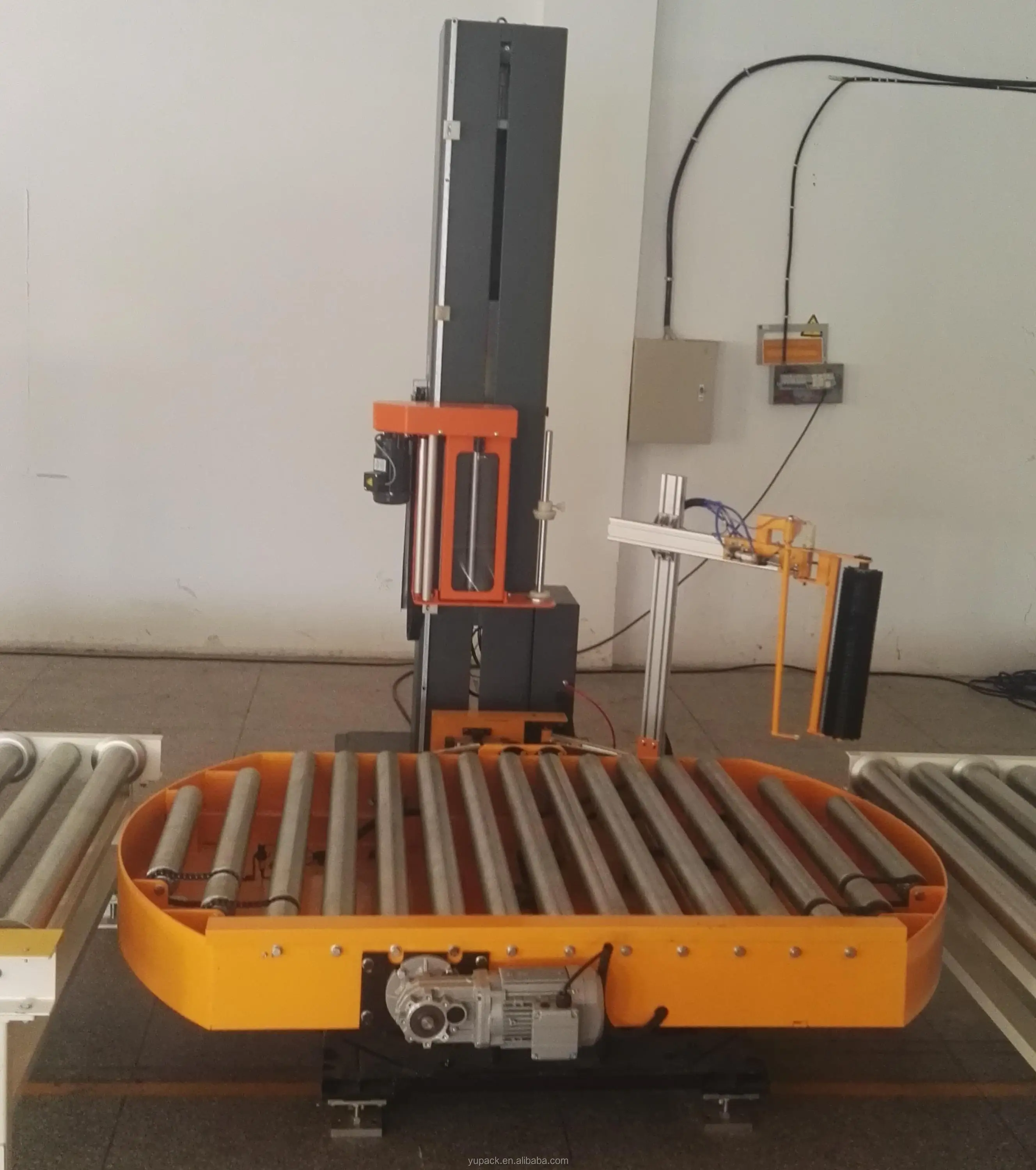 Fully Automatic Conveyor Type Prestretch Pallet Wrapping Machine