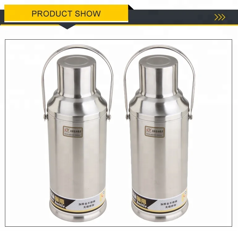 2l Classic Glass Liner Insulated Thermos Water Jug For Family Water