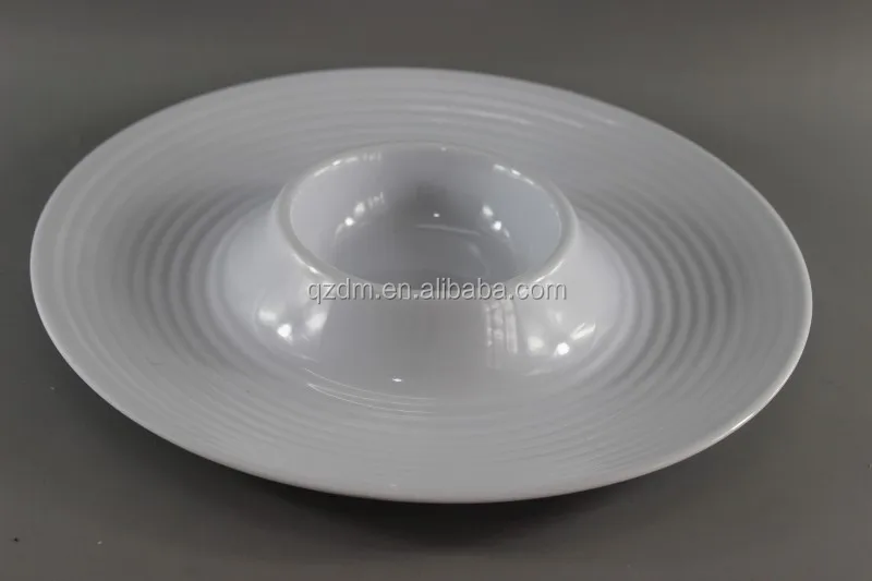 13" Melamine Chip dip plate