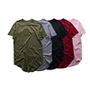 Summer 2019 Men Fashion Extended T Shirt Longline Hip Hop Tee Shirts 100 Cotton Tees