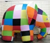 Giant inflatable colorful multi color elephant animal model for Event