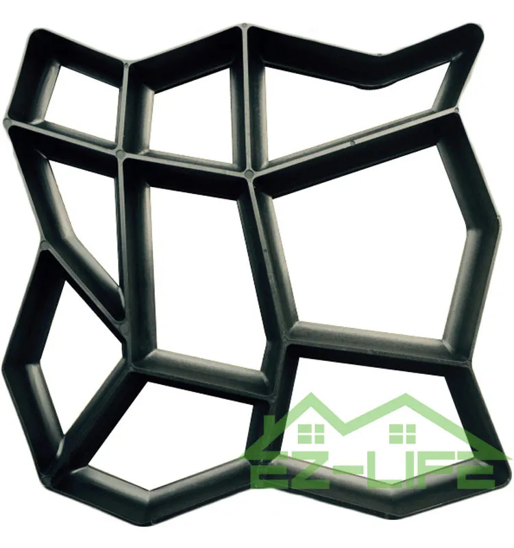 Pflasterform Outdoor Decorative Diy Plastic Pavement Mould Random Stone