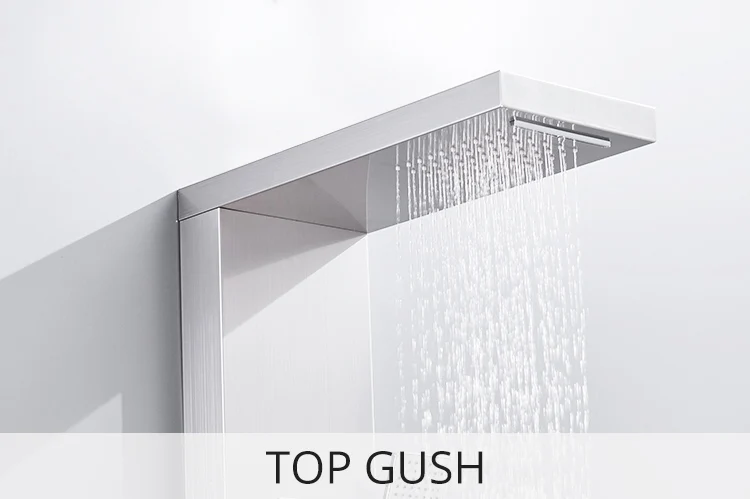 Fapully European Bathroom Shower Stainless Steel Shower Wall Panels