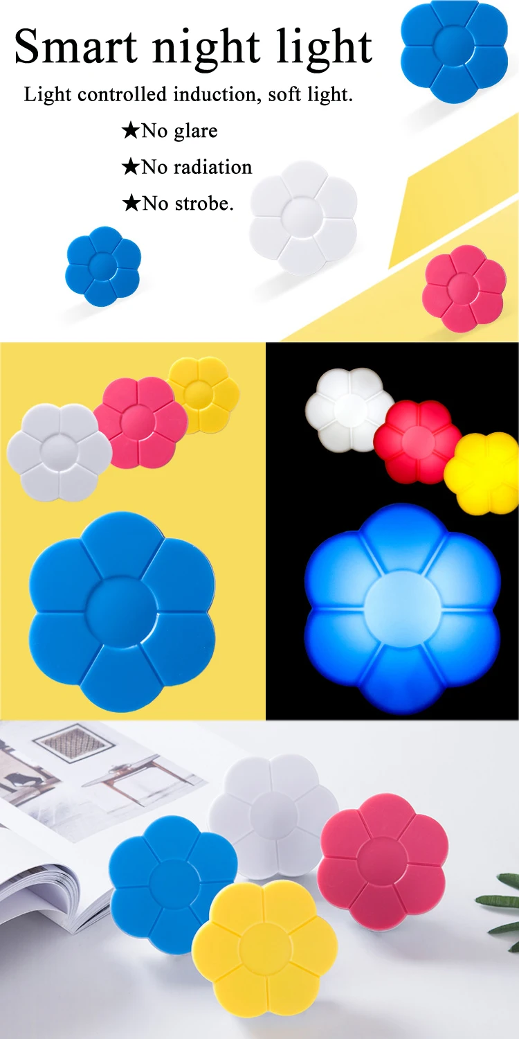 Fashion Flower shape 3D 0.5w Led Night Light