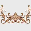 laser cut harwood inlays parquet borders and corner block