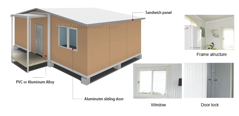 shipping Wood grain container house building