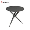 Free Sample Wood Top New Contemporary Luxury 4 Person Chair Cast Iron Drop Leaf Pine Dining Table