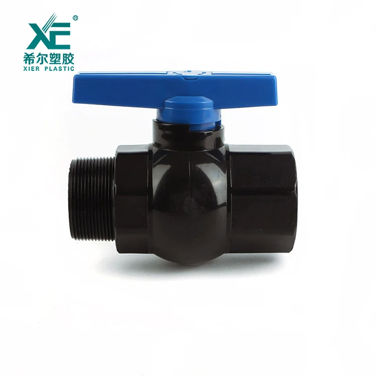 Free sample custom support 1-2 inch plastic female male gate ball valve