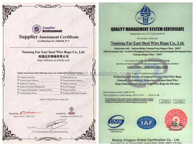 Competitive Price With Good Quality!!!bright Steel Wire Rope 6x37+iwrc