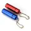 18*60mm Hot - selling aluminum mini waterproof first aid pill bottle medicine can key ring small aluminum can