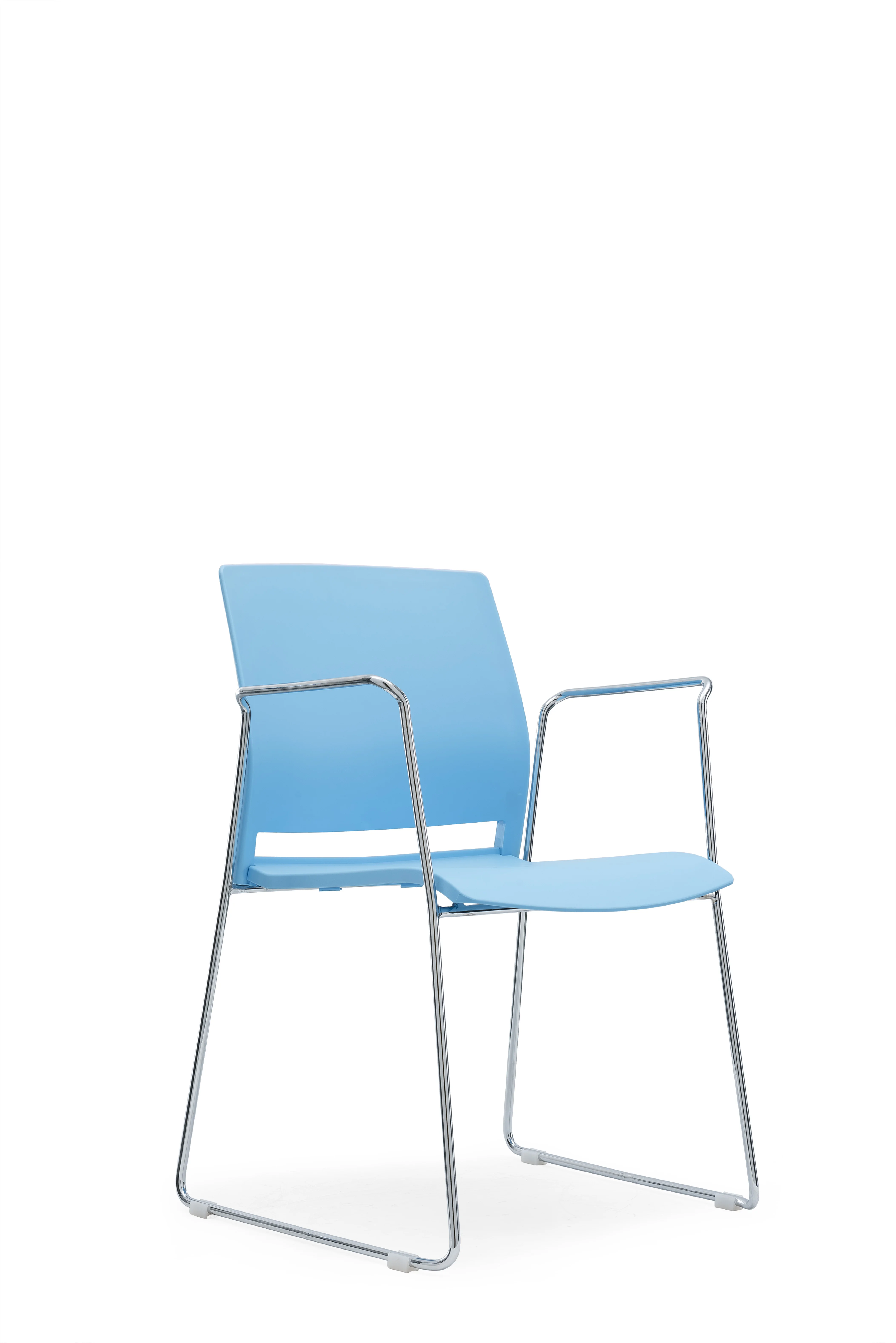 Yellow Chair Stackable Training Chair Stacking Plastic Meeting Room Leisure Office Furniture