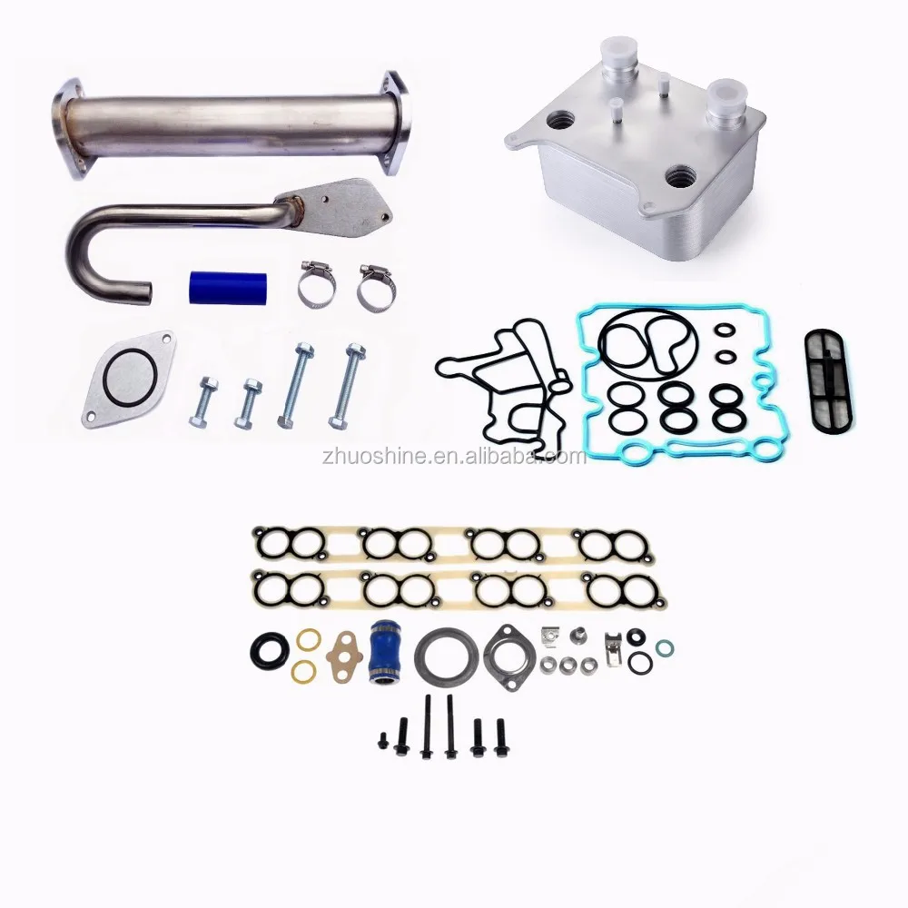 6.0 Powerstroke Egr Delete Kit Engine Oil Cooler & Cooler Kit W