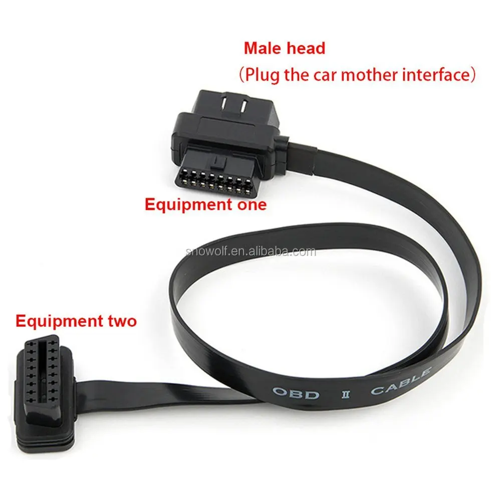 Details about   OBD 2 II Extension Cable 16 Pin 1x Male to 2x Female Connector Extender 3.3ft/1m