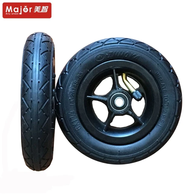 6 Inch 150mm Pneumatic Rubber Skateboard Inflatable Tire Wheels 6x1.25