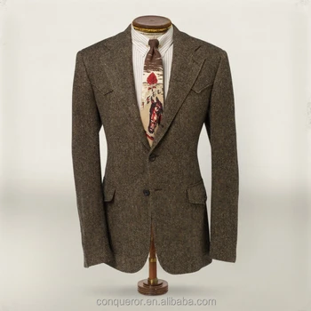 Custom Made Fashion Stylish Men's Tweed Suit Two Button Notch Lapel ...