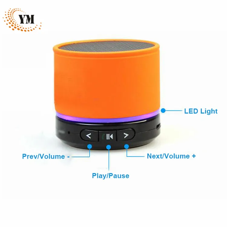 Powerful Sound Led Wireless Speaker Mini Portable Fm Pc Powered Speaker