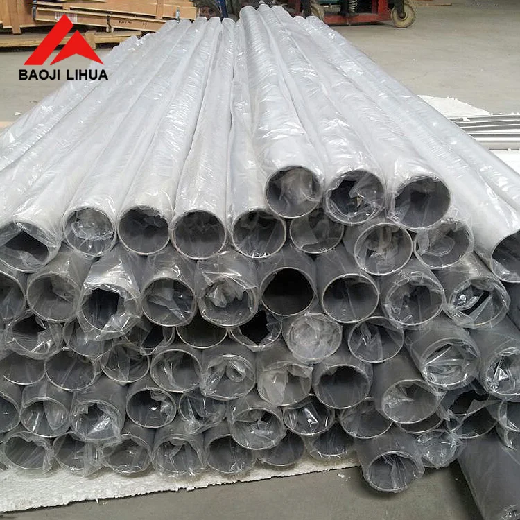 Gr7 wleded titanium tube Dia48.3mm th2.77mm L4445mm factory supply