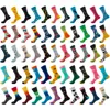 Custom material and logo flat knit fashion men casual socks