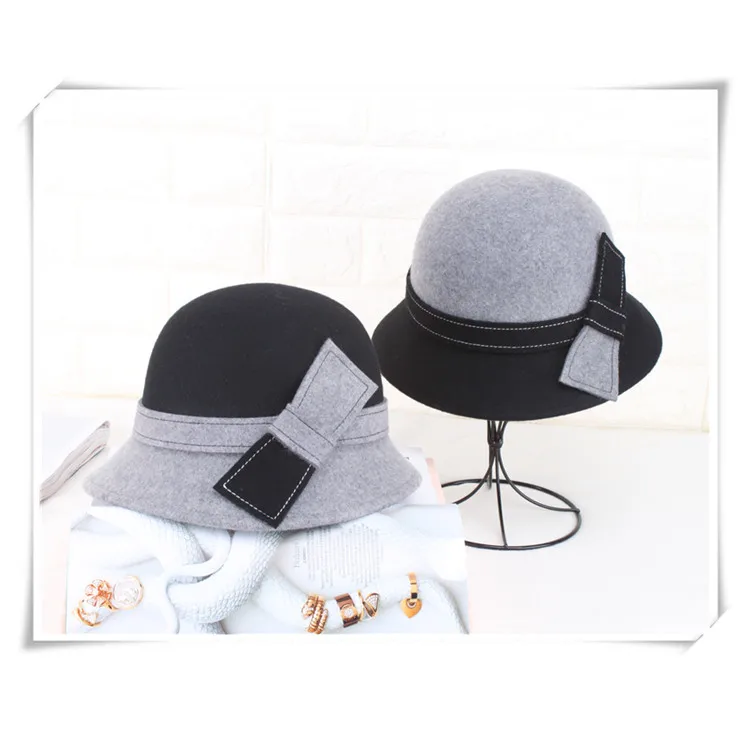 High Quality Wool Felt Church Hats Cloche Hat Women Hat