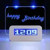Zogift Alibaba March hot sale LED Memo Board/Message Board Fluorescent Digital Alarm Clock with USB Charger for promotion