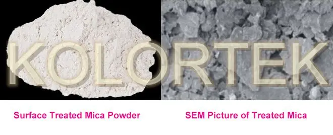 cosmetic grade magnesium myristate treated mica powder