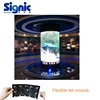 2017 flexible led display p3 p4 p6 indoor soft flexible led module/led display screen/led video