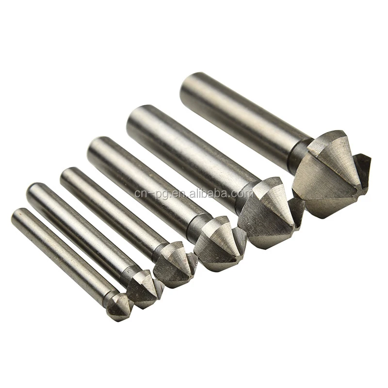 6pcs White Drill Rose Reamer Counter Drills Three Edge 90 Degree Chamfering Machine Buy Rose