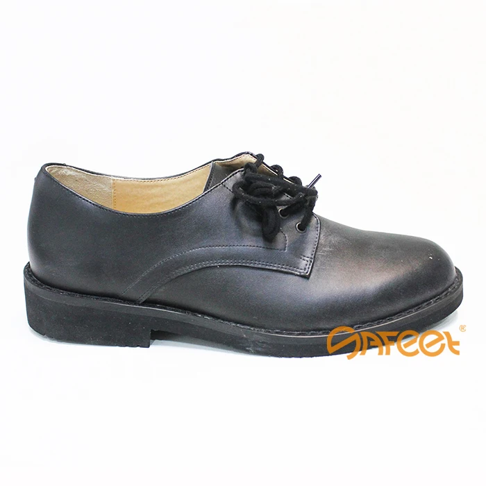 Durable Good Quality Rubber Sole Police Leather Shoes,Police Safety