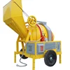 Electric Skid Steer Concrete Pump Portable Cement Mixer Combined With Pump Trailer Sand Mortar Mixing Pump