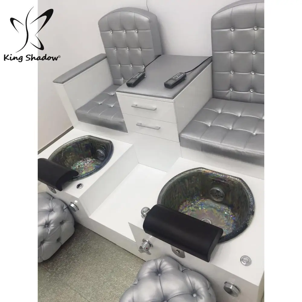 Double Pedicure Chairs Luxury Nail Salon Equipment Wholesale Pedicure