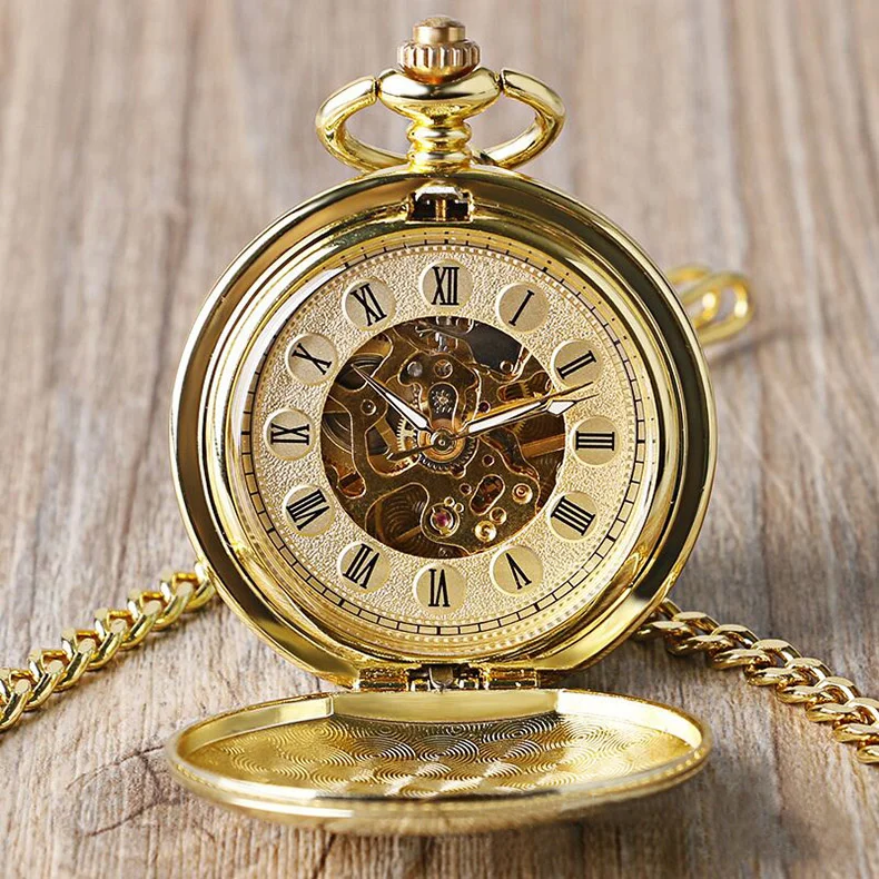 Classic Style Japan Mechanical Movt Alloy Quartz Pocket Watch Reloj De ...